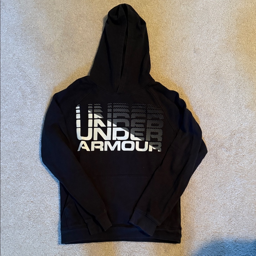Under Armour Black Hoodie with Bold Logo